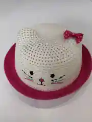 Тёмно-розовый шляпа соломенная "Котик", для девочки