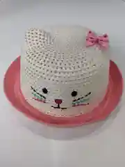 Коралловый шляпа соломенная "Котик", для девочки