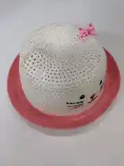 Коралловый шляпа соломенная "Котик", для девочки