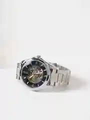 Серебряный мужские наручные часы