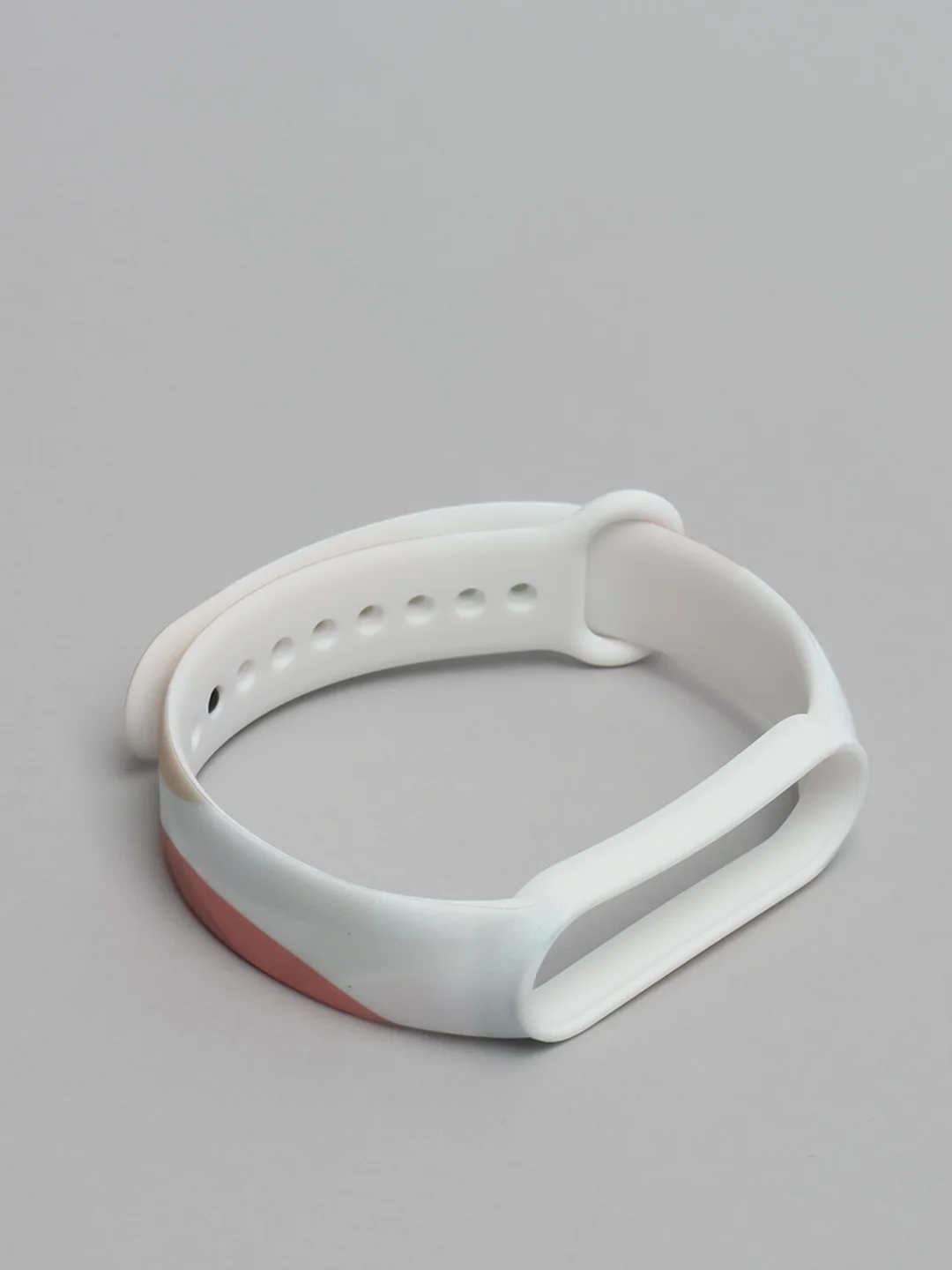 Бежевый силиконовый ремешок с принтом для Xiaomi Mi Band 3 / 4 / 5 / 6
