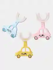 Детская зубная щетка U-образная Small Childrens "Taxi", силиконовая, корейская