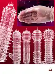Серебряный силиконовая насадка для увеличения члена