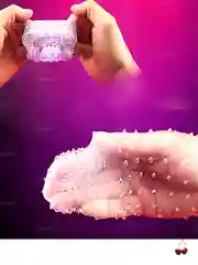 Серебряный силиконовая насадка для увеличения члена