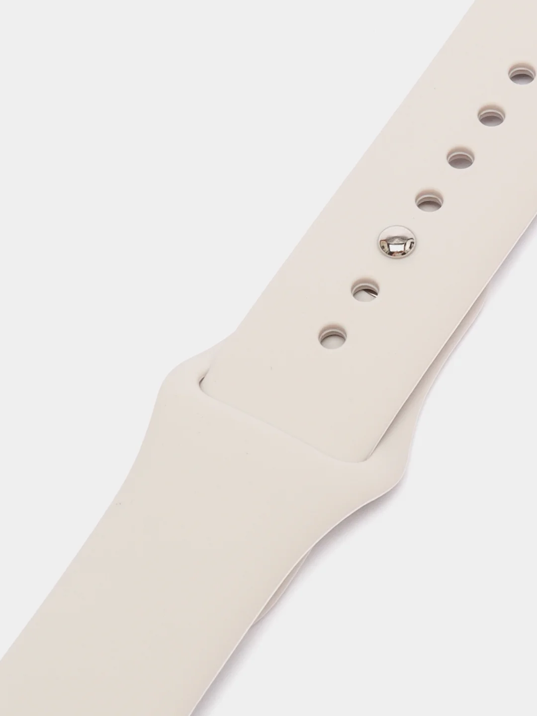 Серебряный ремешок, силиконовый, цветной, для Apple Watch, 38, 40, 42, 44, 45, 49 мм