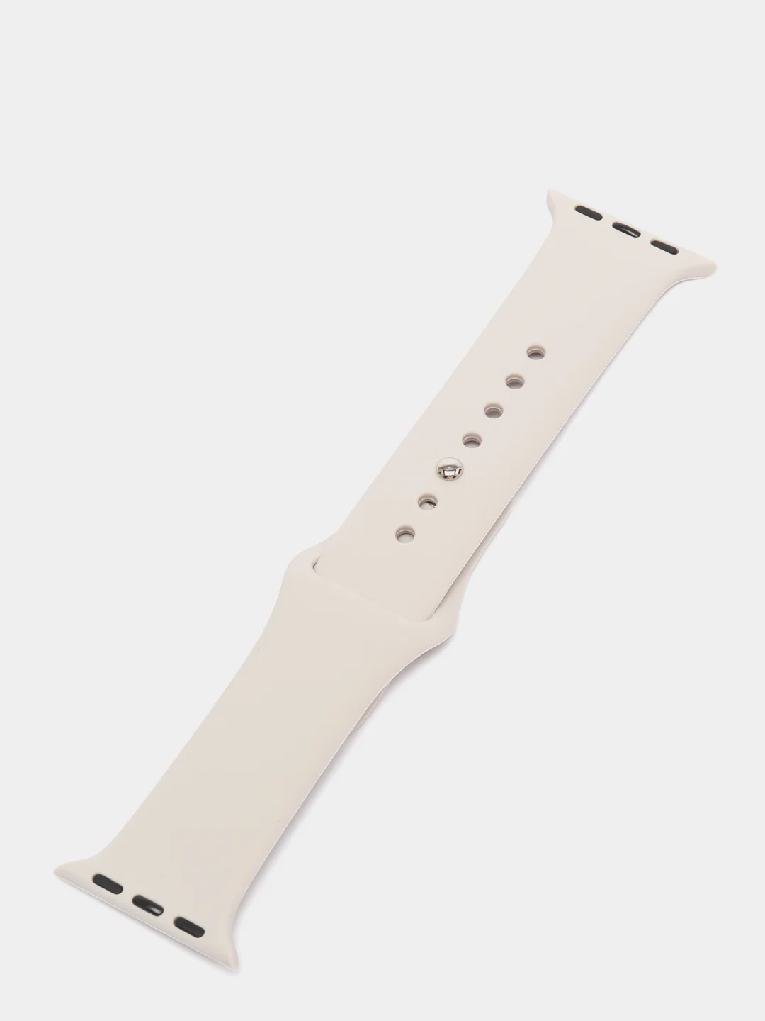 Серебряный ремешок, силиконовый, цветной, для Apple Watch, 38, 40, 42, 44, 45, 49 мм