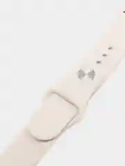 Серебряный ремешок, силиконовый, цветной, для Apple Watch, 38, 40, 42, 44, 45, 49 мм