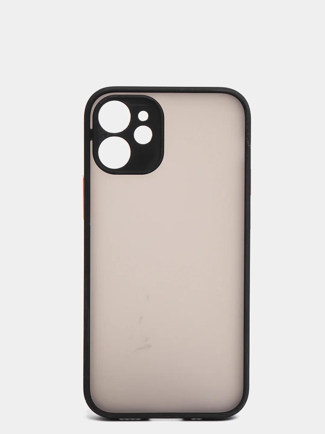 Черный чехол iPhone 12 mini матовый