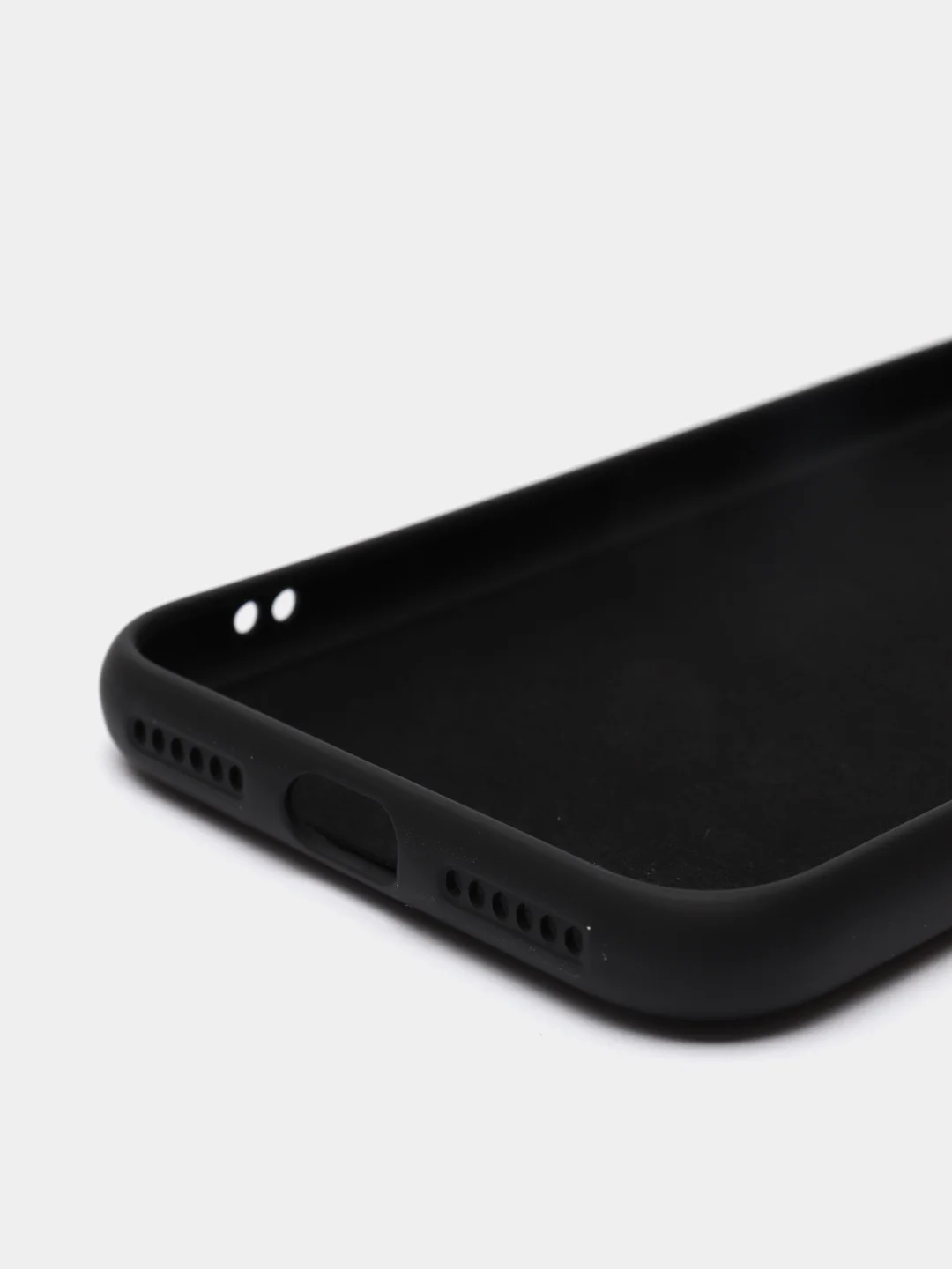 Черный чехол для iPhone 11 / XR / 7 / 8 / SE2 / X / XS / 12 Pro Max, силиконовый