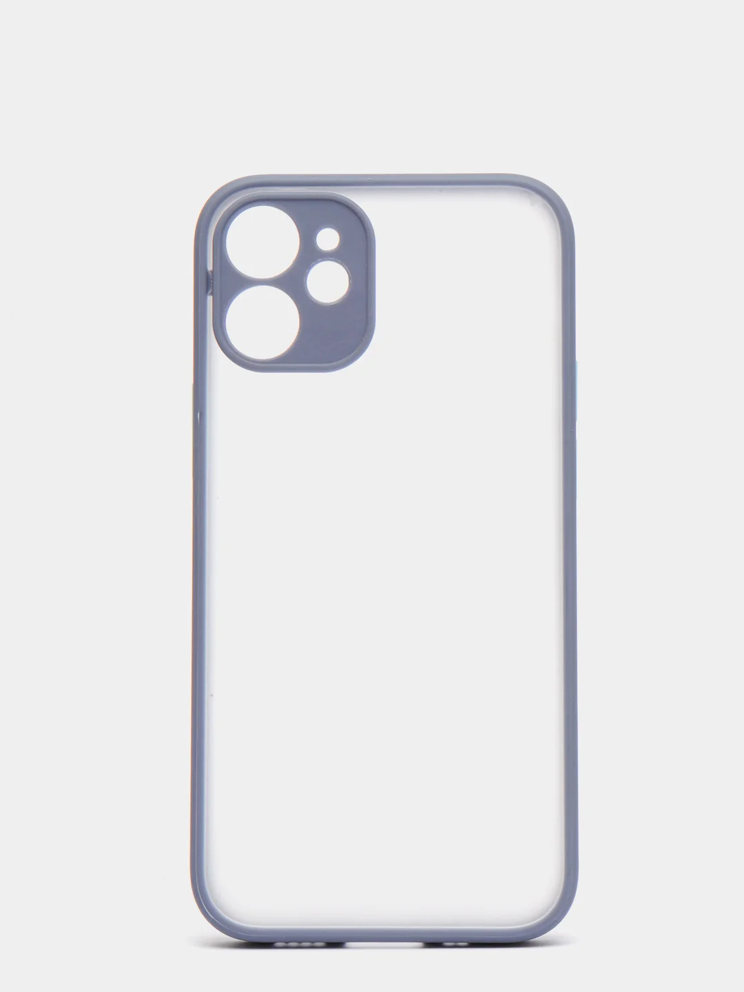 Синий меланж чехол iPhone 12 mini матовый
