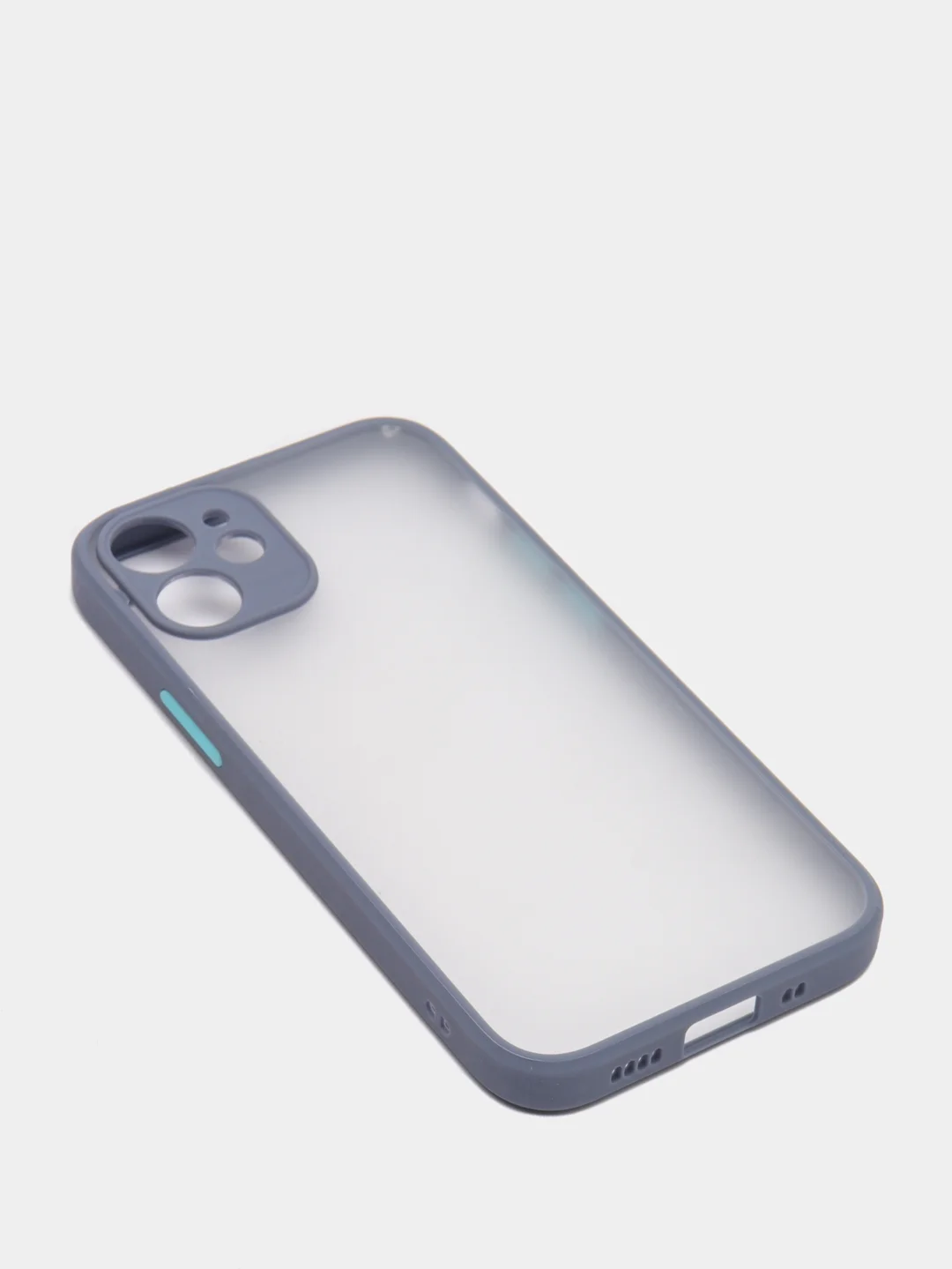 Синий меланж чехол iPhone 12 mini матовый