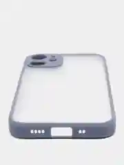 Синий меланж чехол iPhone 12 mini матовый