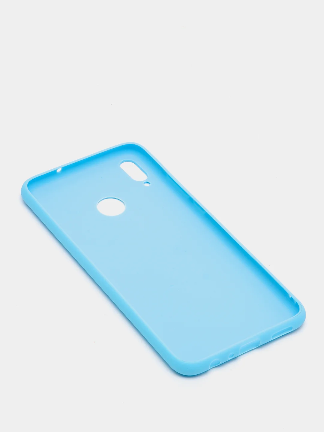Голубой чехол Huawei Honor 8X силиконовый цветной матовый (Хуавей Хонор 8Х)