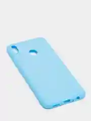Голубой чехол Huawei Honor 8X силиконовый цветной матовый (Хуавей Хонор 8Х)