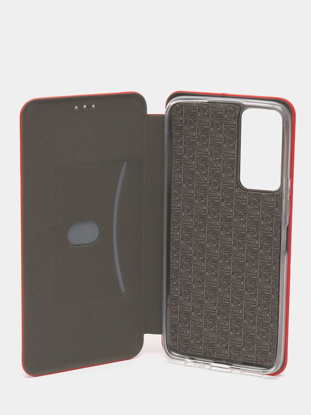 Красный чехол-книжка на Tecno Camon 18P