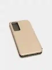 Золотой чехол-книжка на Tecno Camon 18P