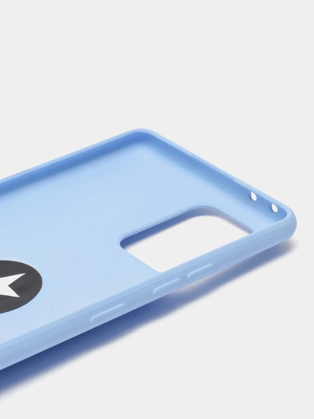 Голубой чехол Samsung Galaxy S10 Lite, Самсунг Галакси С10 Лайт силиконовый с кольцом-держателем