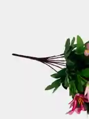 Искусственные цветы. Колокольчики (двухцветный букет). Высота: 35 см. D цветка: до 5 см