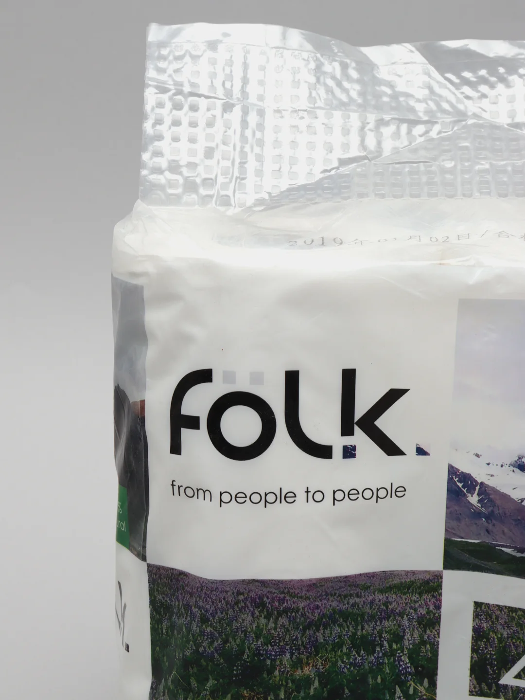Туалетная бумага FOLK 4 рулона в упаковке
