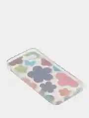 Темно-синий чехол Apple iPhone 12, 12 Pro, 12 Mini прозрачный с рисунком и блестками