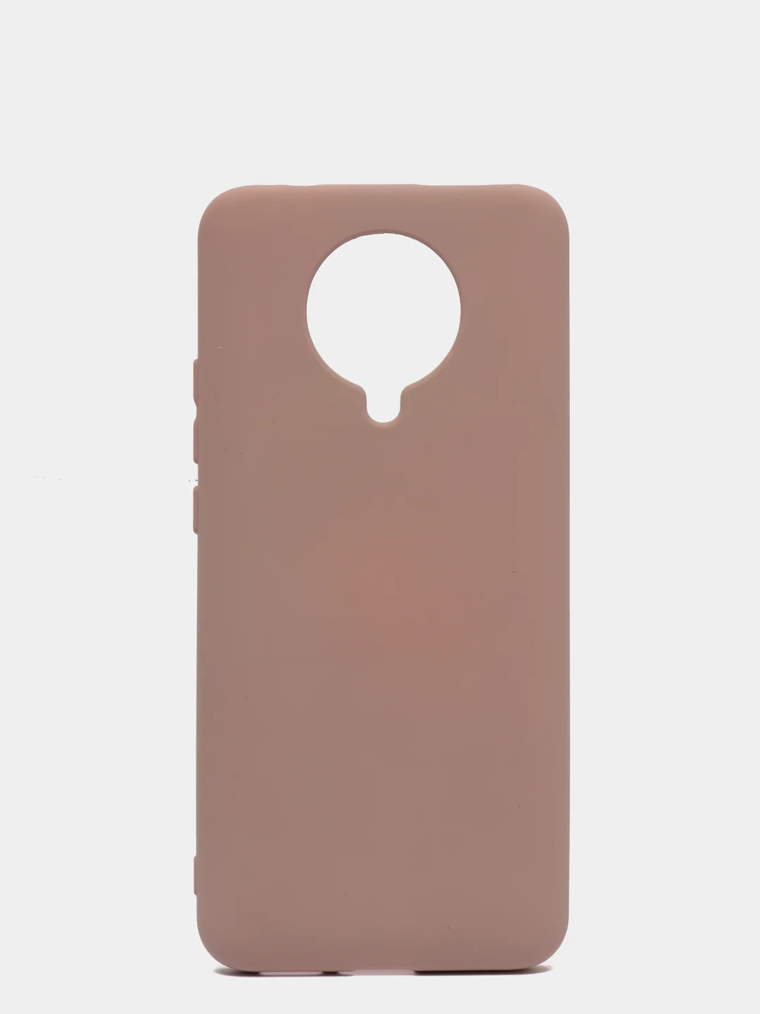 Коралловый меланж чехол Xiaomi Redmi K30 Pro / Poco F2 Pro с закрытым низом и бархатом внутри Silicone Cover