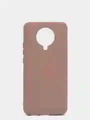 Коралловый меланж чехол Xiaomi Redmi K30 Pro / Poco F2 Pro с закрытым низом и бархатом внутри Silicone Cover