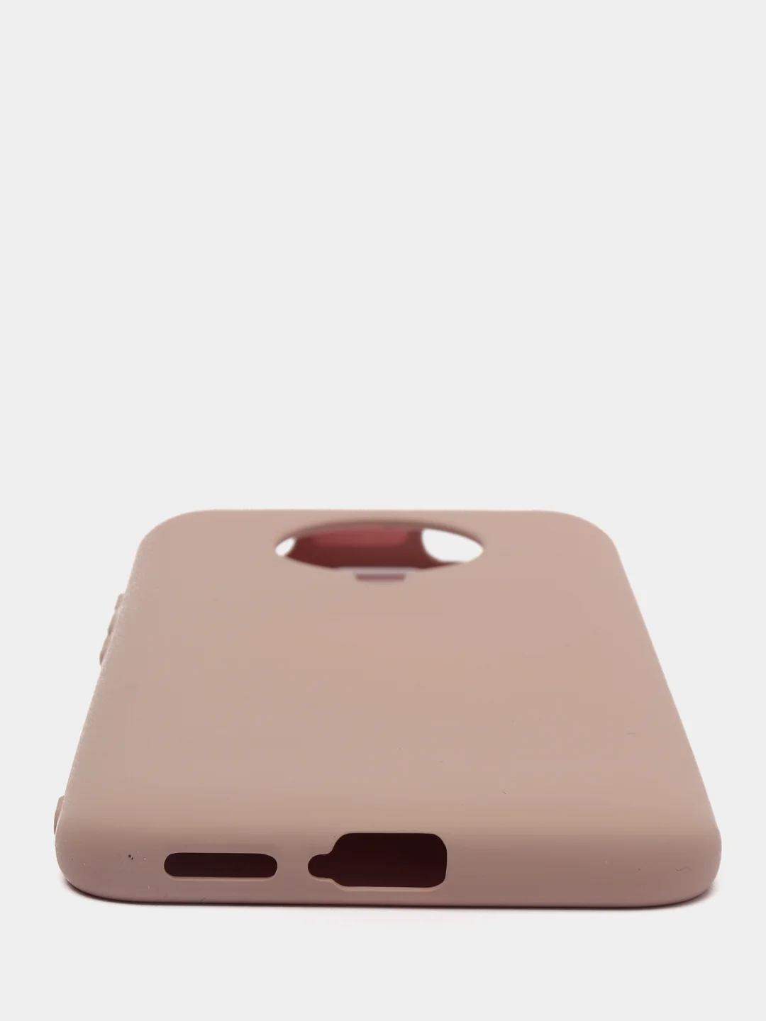 Коралловый меланж чехол Xiaomi Redmi K30 Pro / Poco F2 Pro с закрытым низом и бархатом внутри Silicone Cover