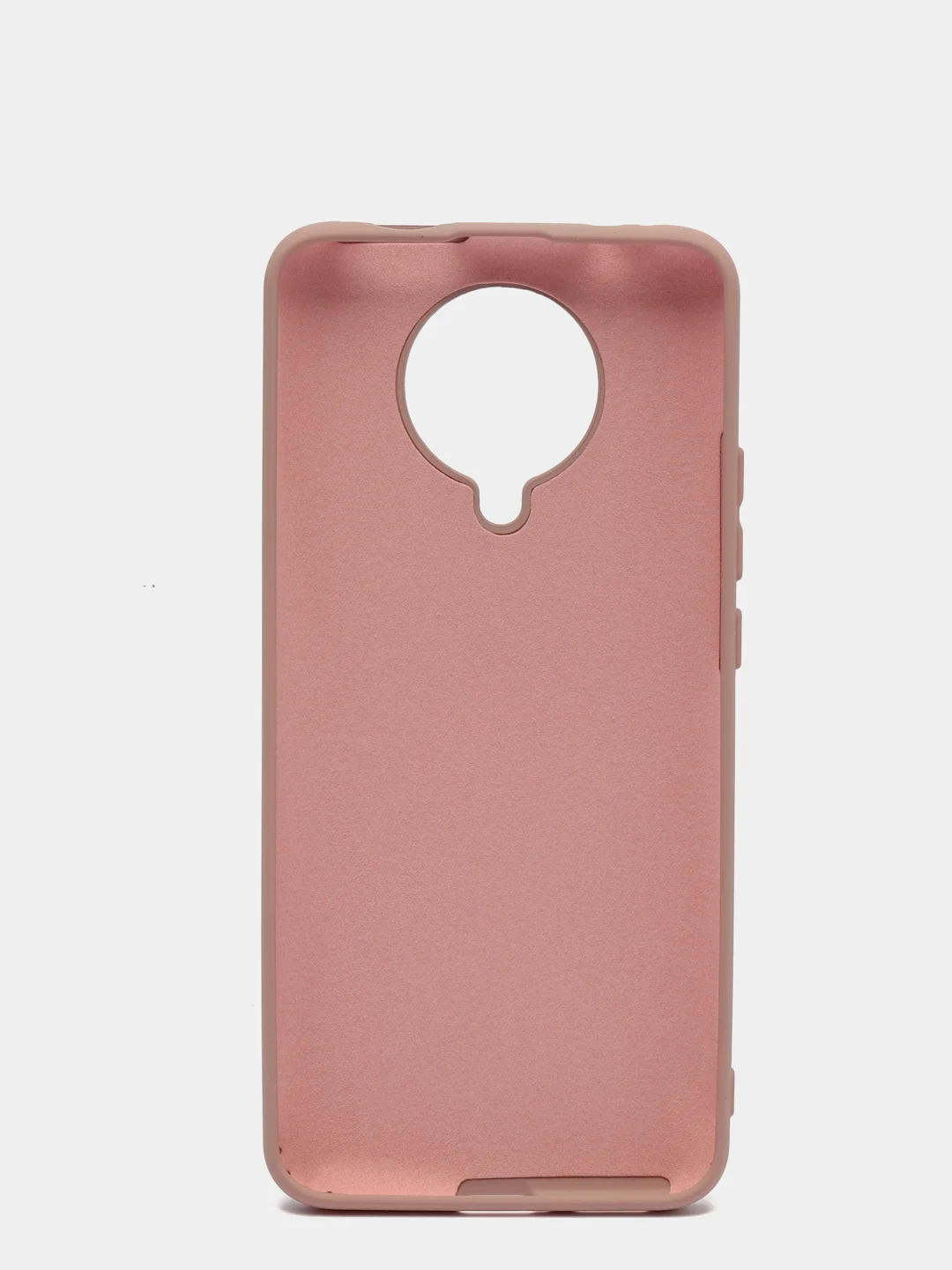 Коралловый меланж чехол Xiaomi Redmi K30 Pro / Poco F2 Pro с закрытым низом и бархатом внутри Silicone Cover
