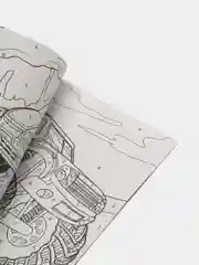 Белый раскраска для мальчиков, 16 страниц, формат А4