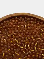 Золотистый хаки бисер стеклянный мелкий, 30 гр