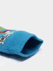 Зеленый носки с рисунком детские, махровые