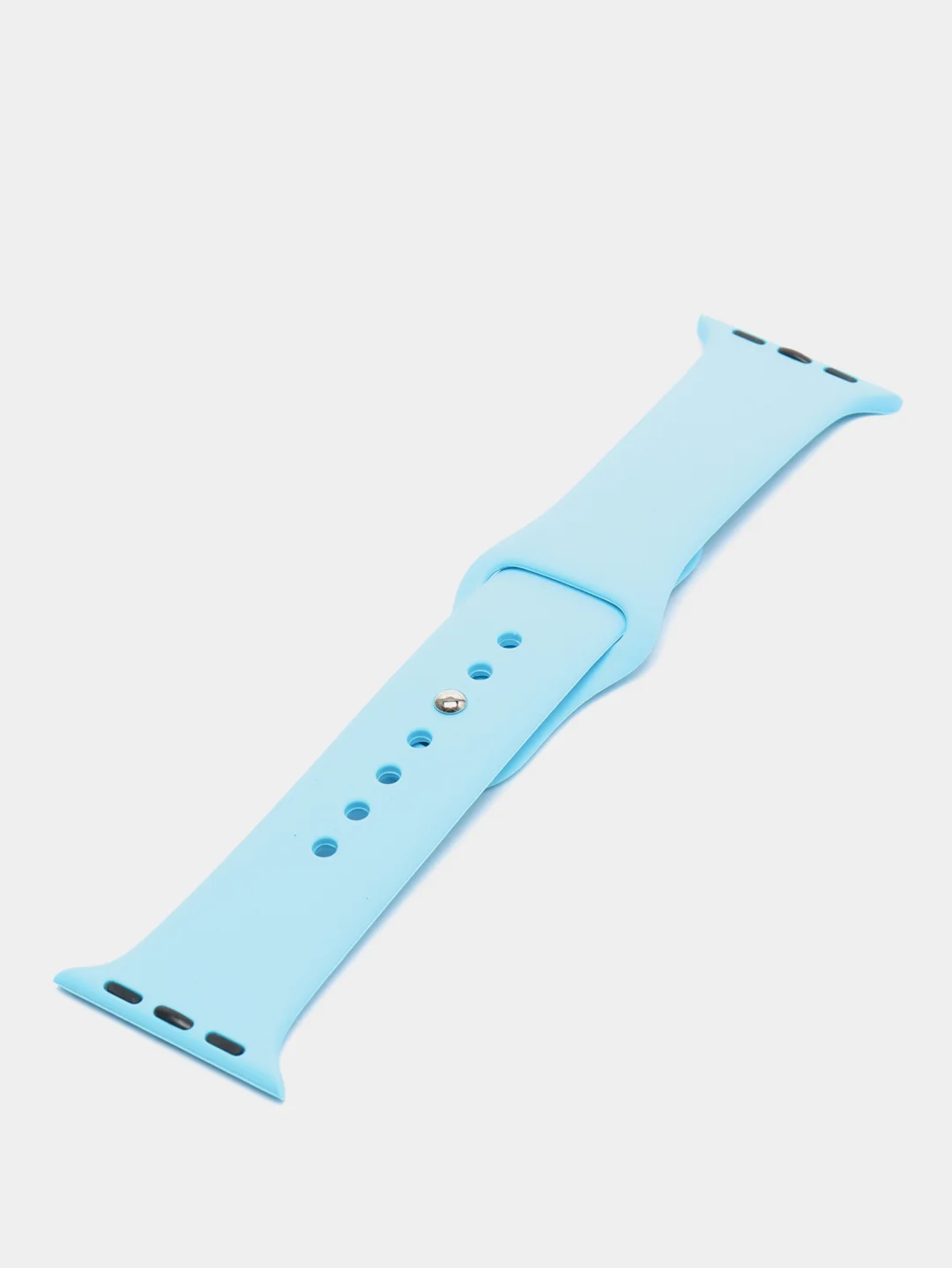 Голубой ремешок, силиконовый, цветной, для Apple Watch, 38, 40, 42, 44, 45, 49 мм