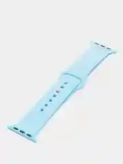 Голубой ремешок, силиконовый, цветной, для Apple Watch, 38, 40, 42, 44, 45, 49 мм
