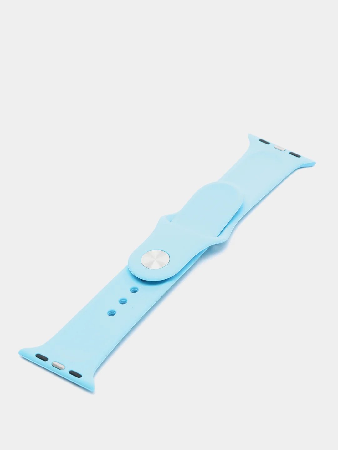 Голубой ремешок, силиконовый, цветной, для Apple Watch, 38, 40, 42, 44, 45, 49 мм