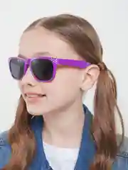 Фиолетовый солнцезащитные очки для девочек