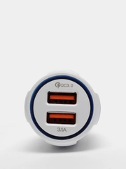 Автомобильное зарядное устройство 2 USB-порта, зарядное устройство для автомобиля
