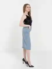 Черный коктейльный топ 1001DRESS
