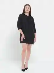 Черный платье с карманами