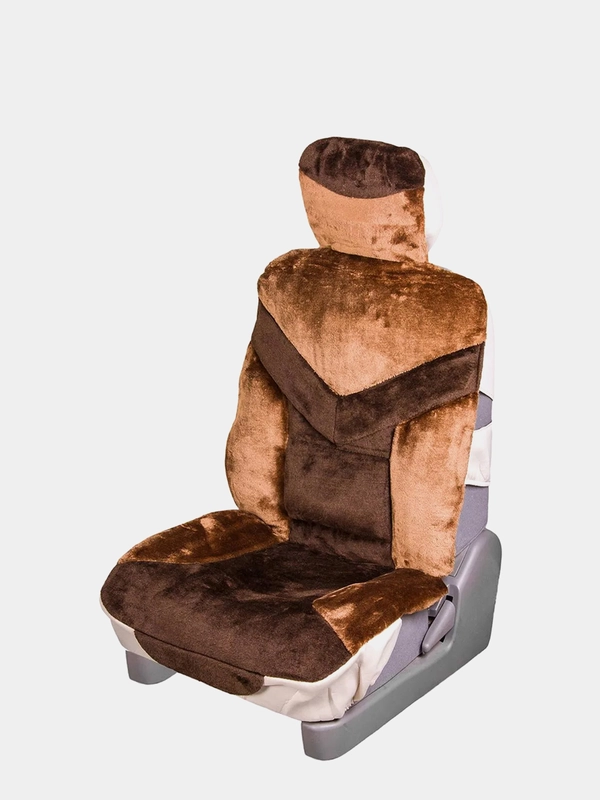 Чехлы на автомобильные сиденья , искусственный мех, 2 предм.  SKYWAY ARCTIC S03001083