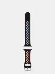 Хром спортивный силиконовый ремешок для Apple Watch SE, 7, 6, 5, 4, 3, 2, 1