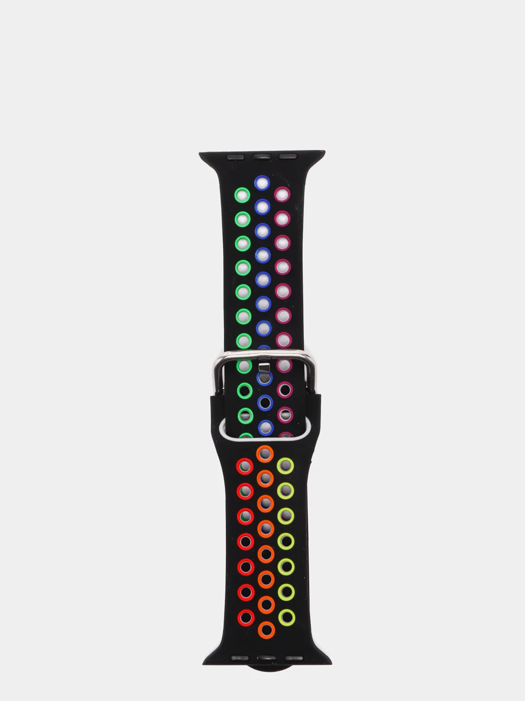 Хром спортивный силиконовый ремешок для Apple Watch SE, 7, 6, 5, 4, 3, 2, 1