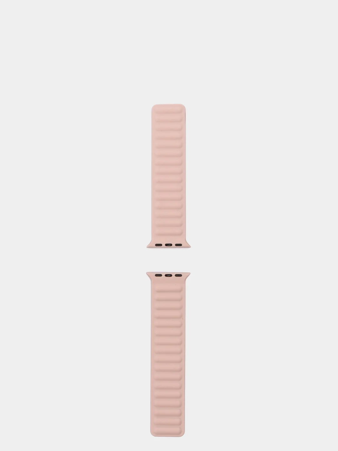 Пудровый силиконовый магнитный ремешок для Apple Watch 3, 4, 5, 6, 7, SE