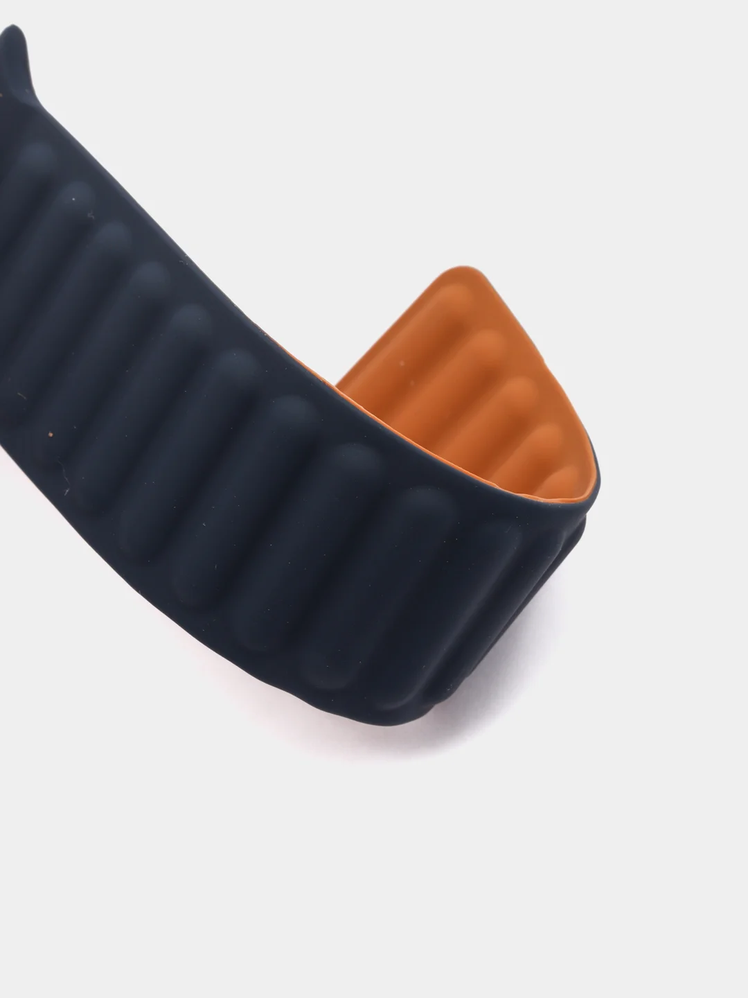 Темно-синий силиконовый магнитный ремешок для Apple Watch 3, 4, 5, 6, 7, SE
