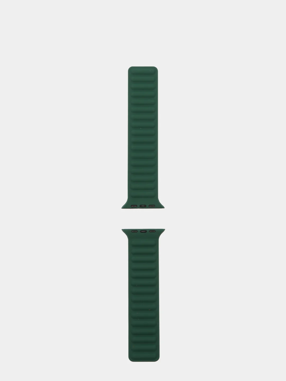 Зеленый силиконовый магнитный ремешок для Apple Watch 3, 4, 5, 6, 7, SE