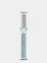 Голубой спортивный силиконовый ремешок для Apple Watch SE, 7, 6, 5, 4, 3, 2, 1