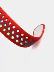 Красный спортивный силиконовый ремешок для Apple Watch SE, 7, 6, 5, 4, 3, 2, 1