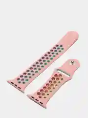 Конфетный спортивный силиконовый ремешок для Apple Watch SE, 7, 6, 5, 4, 3, 2, 1