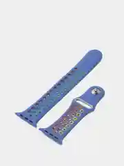 Аметистовый спортивный силиконовый ремешок для Apple Watch SE, 7, 6, 5, 4, 3, 2, 1