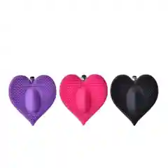 Фиолетовый вибратор "HEART"