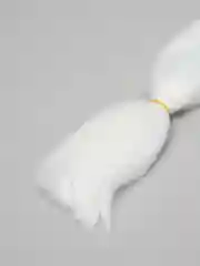 Белый канекалон для плетения косичек